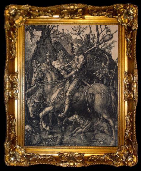 framed  Albrecht Durer Knight death and devil, ta009-2